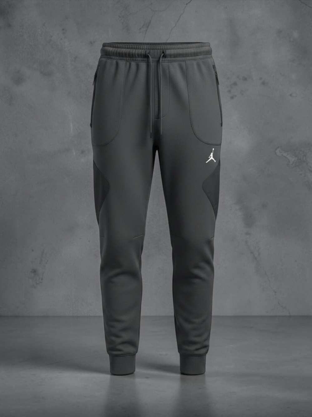 Nike Men’s Air Jordan Dri-FIT, Slim Fit Charcoal Gray Large Joggers